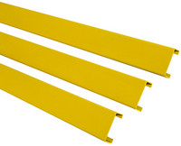Rammschutz-Planke, C-Profil, 100x40x3 mm, gelb kunststoffbeschichtet,  Innenbereich, Länge 2000 mm - Storjohann Shop