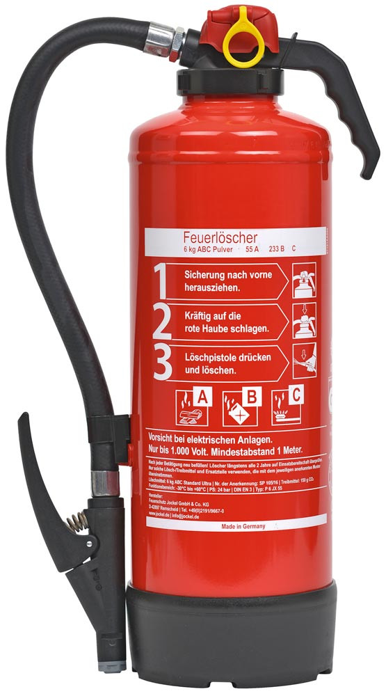 Feuerlöscher Favorit, ABC-Pulver, 6 Kg - Deutsche Digitale Bibliothek