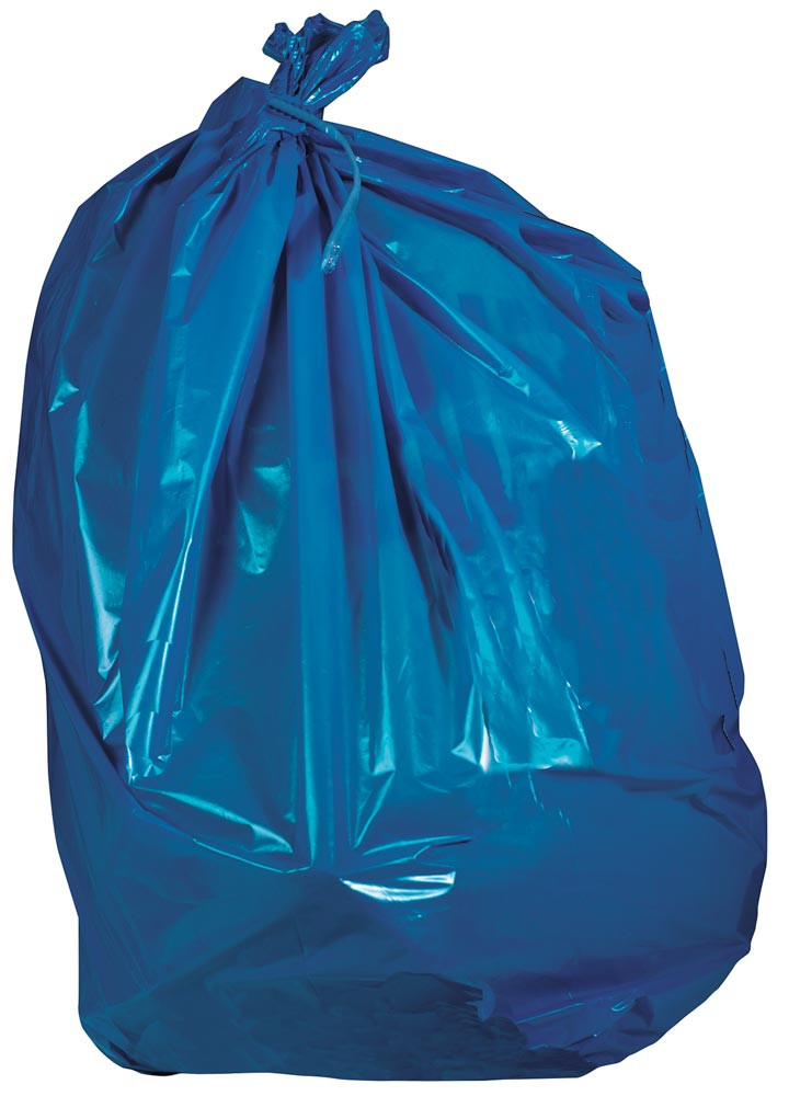 Müllsack, Vol. 350 Liter, Typ 100, VE 100 Stück, Farbe blau - Storjohann  Shop